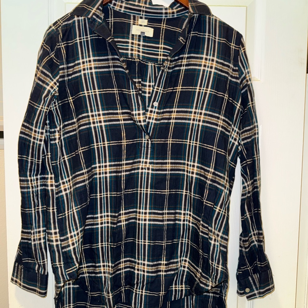 Madewell Plaid Button-Up Shirt